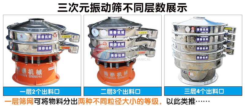 葛根粉振動篩不同層數